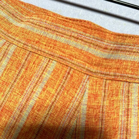 Vintage Orange Max Moda Striped Funky Trouser Waist 26” length 37” Inseam 24” - Picture 15 of 15